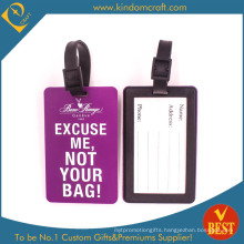 Wholesale Embossed Rubber Luggage Tag (JN-0182)